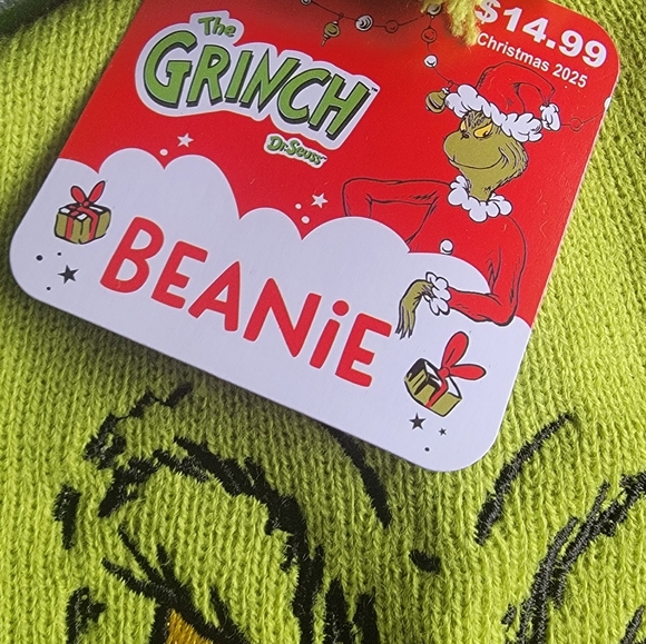 The Grinch Beanie Hat And Knee Socks. Adult. Unisex. - Picture 2 of 4